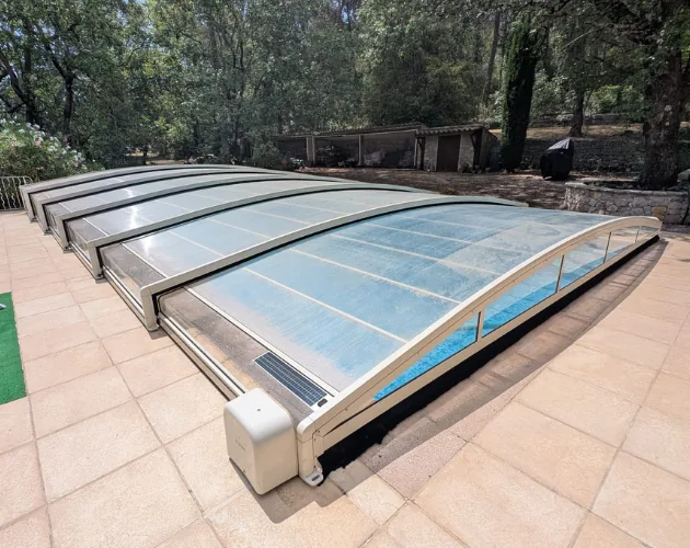 Motorisation d'un abri de piscine existant